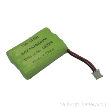 2/3 AA*3 Ni-MH-Batterie 3,6 V 600mAh Batteriepack